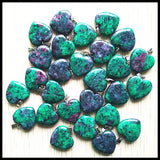 50pcs Red Green Treasure Heart Pendants Charms for Jewelry Making 20mm