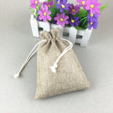 50pcs Faux Jute Sock Hessian Hemp Burlap Jewelry Gift Sack