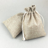 50pcs Faux Jute Sock Hessian Hemp Burlap Jewelry Gift Sack