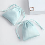 50pcs Flannel Drawstring Jewelry Bag Small Gift Ring Necklace Earring Display