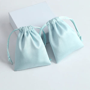 50pcs Flannel Drawstring Jewelry Bag Small Gift Ring Necklace Earring Display