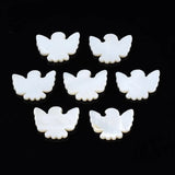 50pcs Floral Freshwater Shell Beads Pigeon Shape for DIY Jewelry Making