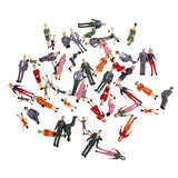 50pcs G Scale 1:30 Painted Model People Park Street Figures