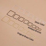 50pcs Square Hollow Charm Pendants for Jewelry Making