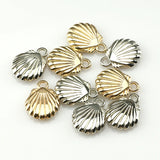 50pcs Plastic Scallop Shell Pendant Necklace Bracelet Art Pendant