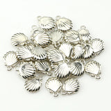 50pcs Plastic Scallop Shell Pendant Necklace Bracelet Art Pendant