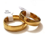 50pcs Plate Wedding Rings 6mm Stainless Steel Band Engagement Rings Party Gift