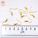 50pcs Plated French Hook Earwire Earrings Findings High Components Charms