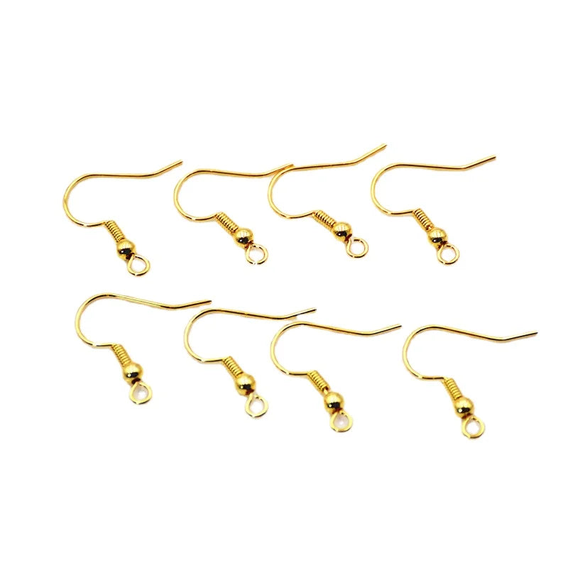 50pcs Plated French Hook Earwire Earrings Findings High Components Charms