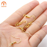 50pcs Plated French Hook Earwire Earrings Findings High Components Charms