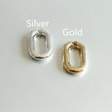 50pcs Silver Acrylic Oval Chain Links, Plastic Necklace Bracelet Chain Links