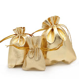 50pcs Silver Organza Bag Jewelry Packaging Wedding Favor Pouches Gift Bags
