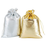 50pcs Silver Organza Bag Jewelry Packaging Wedding Favor Pouches Gift Bags