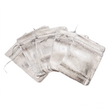 50pcs Silver Organza Bag Jewelry Packaging Wedding Favor Pouches Gift Bags