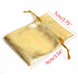 50pcs Silver Organza Bag Jewelry Packaging Wedding Favor Pouches Gift Bags