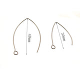 50pcs Stainless Steel Earring Hooks DIY Jewelry Making Accessories 30mm 40mm