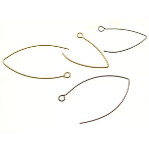 50pcs Stainless Steel Earring Hooks DIY Jewelry Making Accessories 30mm 40mm