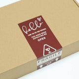 50pcs Rectangle Label Sea Sticker Fragile Handle with Care Thank You Package