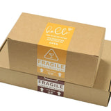 50pcs Rectangle Label Sea Sticker Fragile Handle with Care Thank You Package