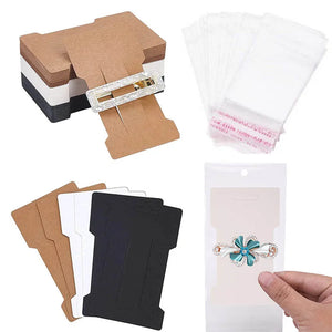 Hair Clip Bow Display Cards with opp Bags for Hair Barrettes Hairpins Jewelry
