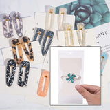 Hair Clip Bow Display Cards with opp Bags for Hair Barrettes Hairpins Jewelry