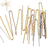 50pcs Blank Alloy Hair Grips for Jewelry Making Wedding Bride Hair Sticks