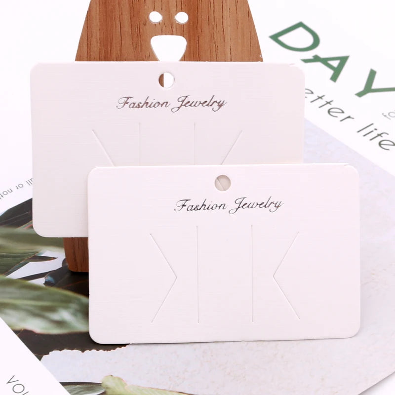 50pcs Hair Pin Packaging Cards 6.5*10cm - Jewelry Display Cardboard Holder