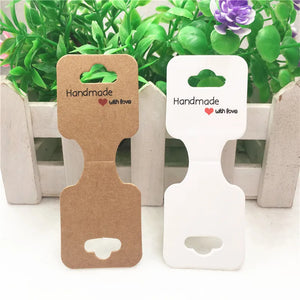 50pcs Hand Chain&Necklace Paper Cardboard With Love Bracelet Cards