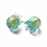 50pcs Lampwork Jellyfish Beads for DIY Women Jewelry Making