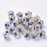 50pcs Lampwork European Beads Charm Beads for Jewelry Making
