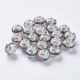 50pcs Lampwork European Beads Charm Beads for Jewelry Making