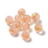 50pcs Lampwork Glass Beads 8mm Round Loose Beads for Jewelry Making Crafts