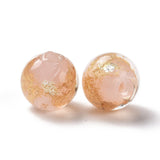 50pcs Lampwork Glass Beads 8mm Round Loose Beads for Jewelry Making Crafts