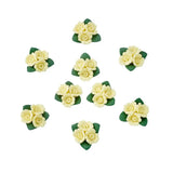 50pcs Porcelain Cabochons Clay Beads Flower Jewelry Accessories