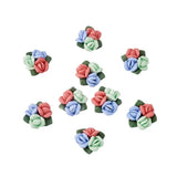 50pcs Porcelain Cabochons Clay Beads Flower Jewelry Accessories