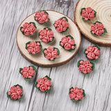 50pcs Porcelain Cabochons Clay Beads Flower Jewelry Accessories