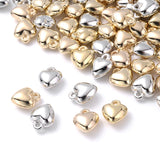50pcs Heart Shape Pendant Beads CCB Metal Charm Beads for Jewelry Making