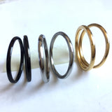 50pcs 2mm Stainless Steel Wedding Ring Men Women