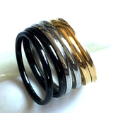 50pcs 2mm Stainless Steel Wedding Ring Men Women