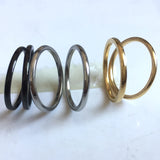 50pcs 2mm Stainless Steel Wedding Ring Men Women