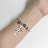 50pcs Hollow Leaf Charm Pendants Alloy Tree Leaves Bead Charms DIY Jewelry