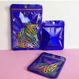 50pcs Holographic Laser Bag Self-sealing Plastic Pouches for Jewelry Display