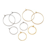 50pcs Stainless Steel Earring Wires Beading Hoop for DIY Ear Jewelry