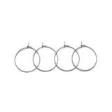 50pcs Stainless Steel Earring Wires Beading Hoop for DIY Ear Jewelry