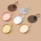 50pcs Copper Earring Settings Clip Base DIY Jewelry Making