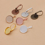 50pcs Copper Earring Settings Clip Base DIY Jewelry Making