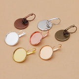 50pcs Copper Earring Settings Clip Base DIY Jewelry Making