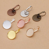 50pcs Copper Earring Settings Clip Base DIY Jewelry Making