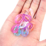 50pcs High-gloss Transparent Chain Beads Jewelry Making DIY Bracelet Necklace