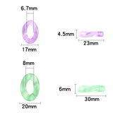 50pcs High-gloss Transparent Chain Beads Jewelry Making DIY Bracelet Necklace
